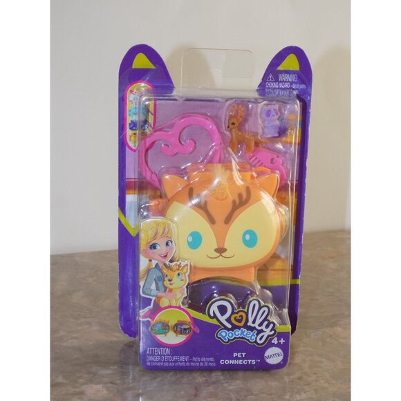 Polly Pocket Pet Connects Deer and Meadow Micro Playset - Picture 7 of 7